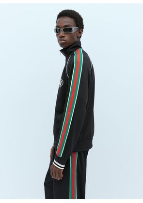 Gucci Web Stripe Track Jacket - Man Jackets Black S