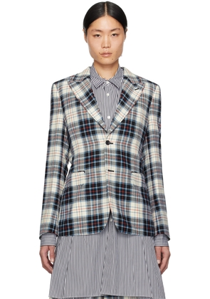 Comme des Garçons Homme Plus Multicolor Padded Appliqué Blazer