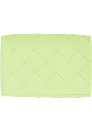 Bottega Veneta Green Intrecciato Wallet