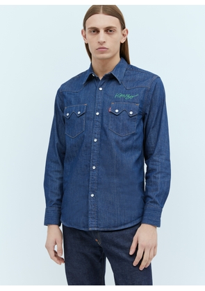 Kenzo x Levi's Denim Western Shirt - Man Shirts Blue M