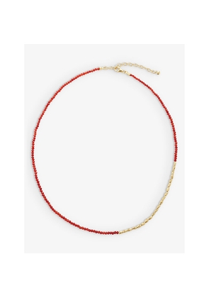 Womens Monica Vinader Mini Nugget 18ct Yellow Gold-Plated Vermeil Sterling Silver Necklace