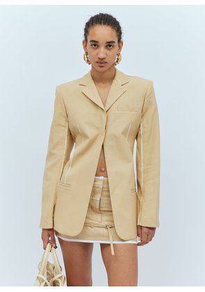 Jacquemus La Veste Caraco Blazer - Woman Blazers Beige Fr - 34