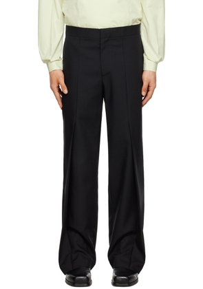 Steven Passaro Black Zip-Fly Trousers