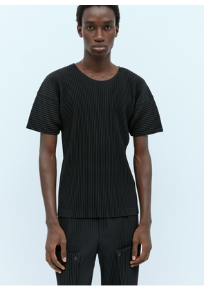 Homme Plissé Issey Miyake Pleated T-shirt - Man T-shirts Black 4