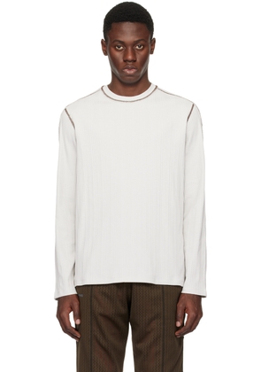 AFFXWRKS Gray Boxed Long Sleeve T-Shirt