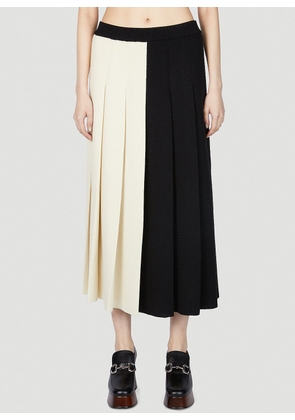 Gucci Two Tone Skirt - Woman Skirts Black Xs
