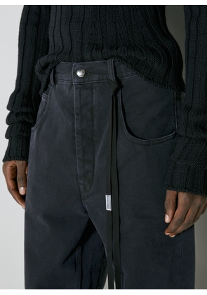 Ann Demeulemeester Roland Denim Jeans - Man Pants Black It - 48