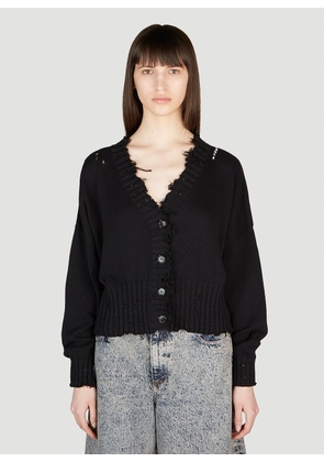 Marni Distressed Cardigan - Woman Knitwear Black It - 42