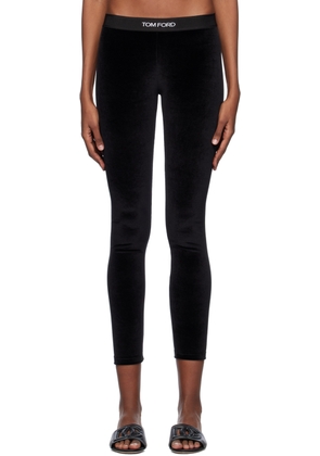 TOM FORD Black Jacquard Leggings