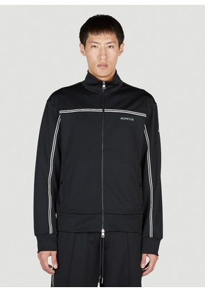 Moncler Striped Track Sweatshirt - Man Sweatshirts Black Xxl