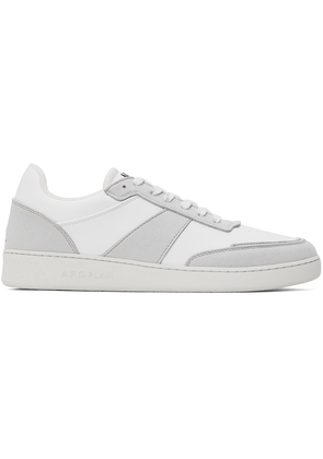 A. P.C. White & Gray Plain Sneakers