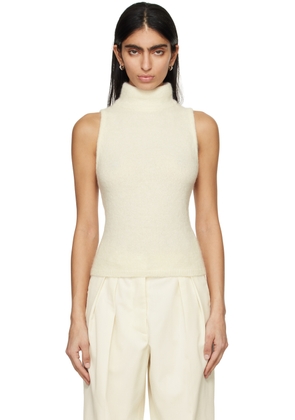 Róhe Off-White Open Back Tank Top