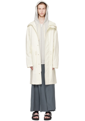 Jil Sander Off-White Drawstring Parka