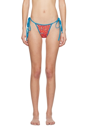 Frankies Bikinis Red & Blue Hazel Bikini Bottoms
