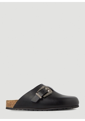 Saint Laurent Western Buckle Mules - Man Slip Ons Black Eu - 45