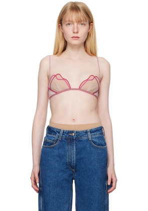 Nensi Dojaka Pink Heartbeat Bra