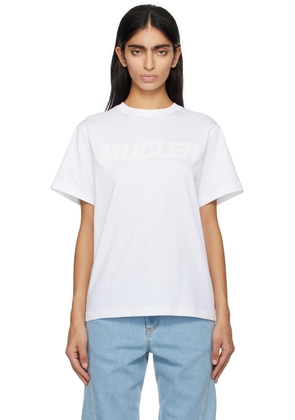 Mugler White Bonded T-Shirt