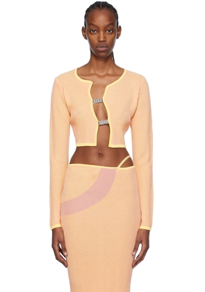 GCDS Pink Comma Cardigan