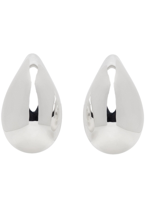 Bottega Veneta Silver Large Drop Earrings