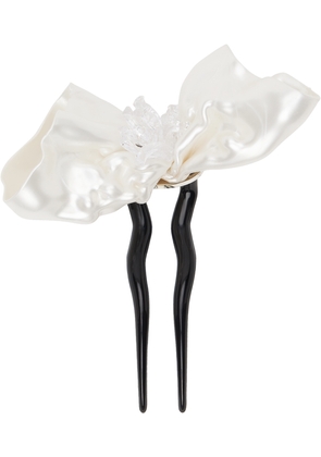 Tetier Bijoux SSENSE Exclusive Off-White Floral Hair Pin