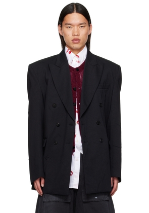 VETEMENTS Black Peaked Lapel Blazer