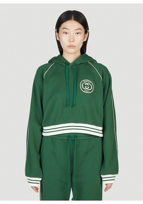 Gucci Interlocking G Tracksuit Hooded Sweatshirt - Woman Sweatshirts Green S