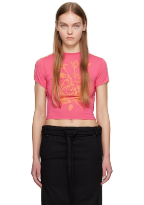 OPEN YY Pink Rose Baby T-Shirt
