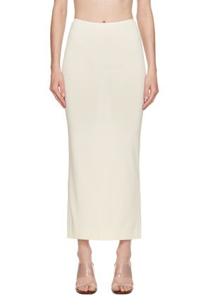 ÉTERNE Off-White Emma Maxi Skirt
