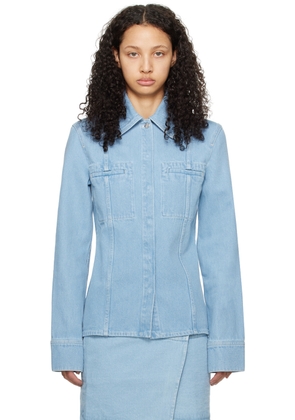 Nanushka Blue Mireio Denim Jacket