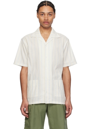 Drôle De Monsieur Off-White & Blue 'La Chemise Rayée' Shirt