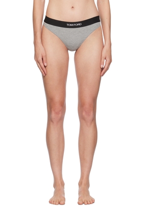 TOM FORD Gray Modal Signature Thong