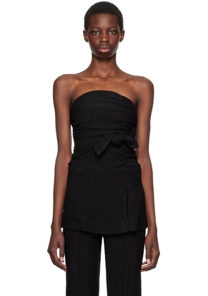 GANNI Black Strapless Camisole