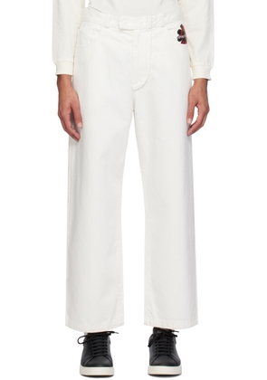 Emporio Armani White Bonded Jeans