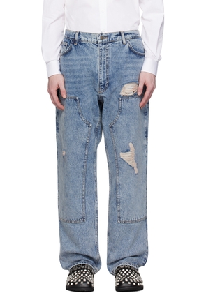 Moschino Blue Bleached Jeans