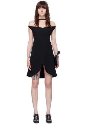 Courrèges Black Ellipse Minidress