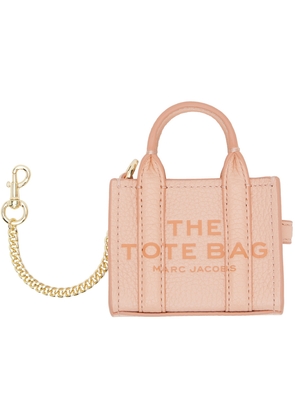 Marc Jacobs Silver & Pink 'The Nano Tote Bag Charm' Keychain