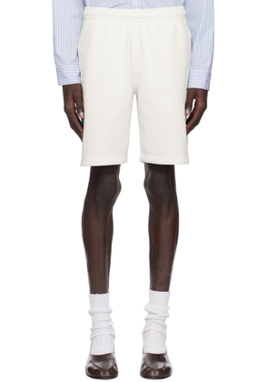 Lacoste White Drawstring Shorts