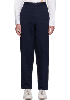 Comme des Garçons Shirt Navy 'Freedom' Trousers