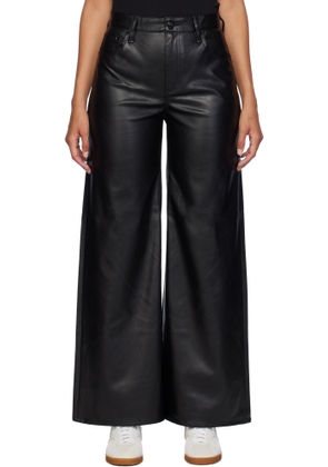 rag & bone Black Sofie Faux-Leather Pants