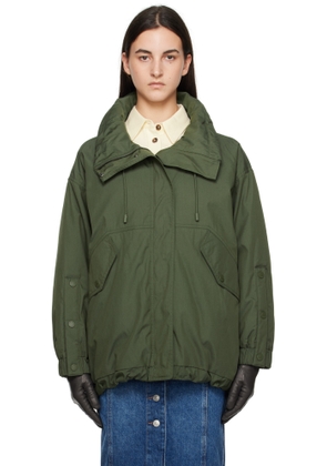 Weekend Max Mara Khaki Ozieri Reversible Down Jacket