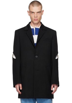 Stefan Cooke Black Slashed Coat