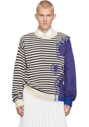 Marni Multicolor Striped Needle Punch Sweater
