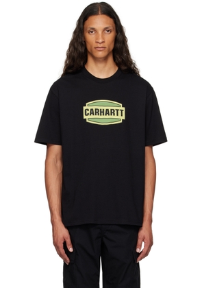 Carhartt Work In Progress Black Press Script T-Shirt