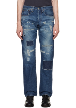 Junya Watanabe Indigo Distressed Jeans