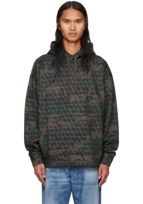 Valentino Khaki Camouflage Hoodie