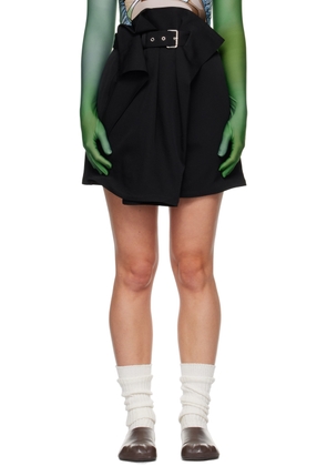 JW Anderson Black Fold Over Miniskirt