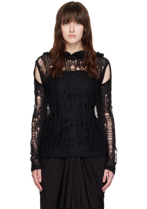 Rick Owens Black Porterville Spider Hoodie