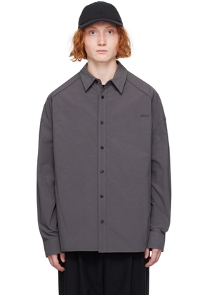 Juun. J Gray Nylon Shirt