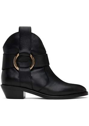 See by Chloé Black New Ring Line Boots