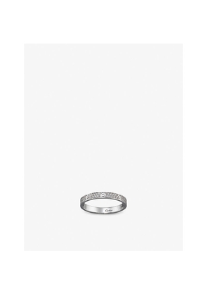 Cartier Love Small 18ct White-Gold and 0.19ct Brilliant-Cut Diamond Wedding Ring